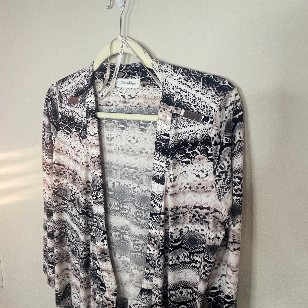 Calvin Klein Snake Wrap Dress Size 6 - Picture 8 of 11